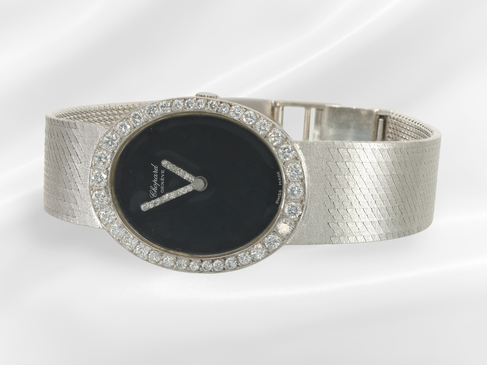 Wristwatch: valuable vintage Chopard ladies' watch set with brilliant-cut diamonds of approx. 1.1ct, - Image 2 of 4