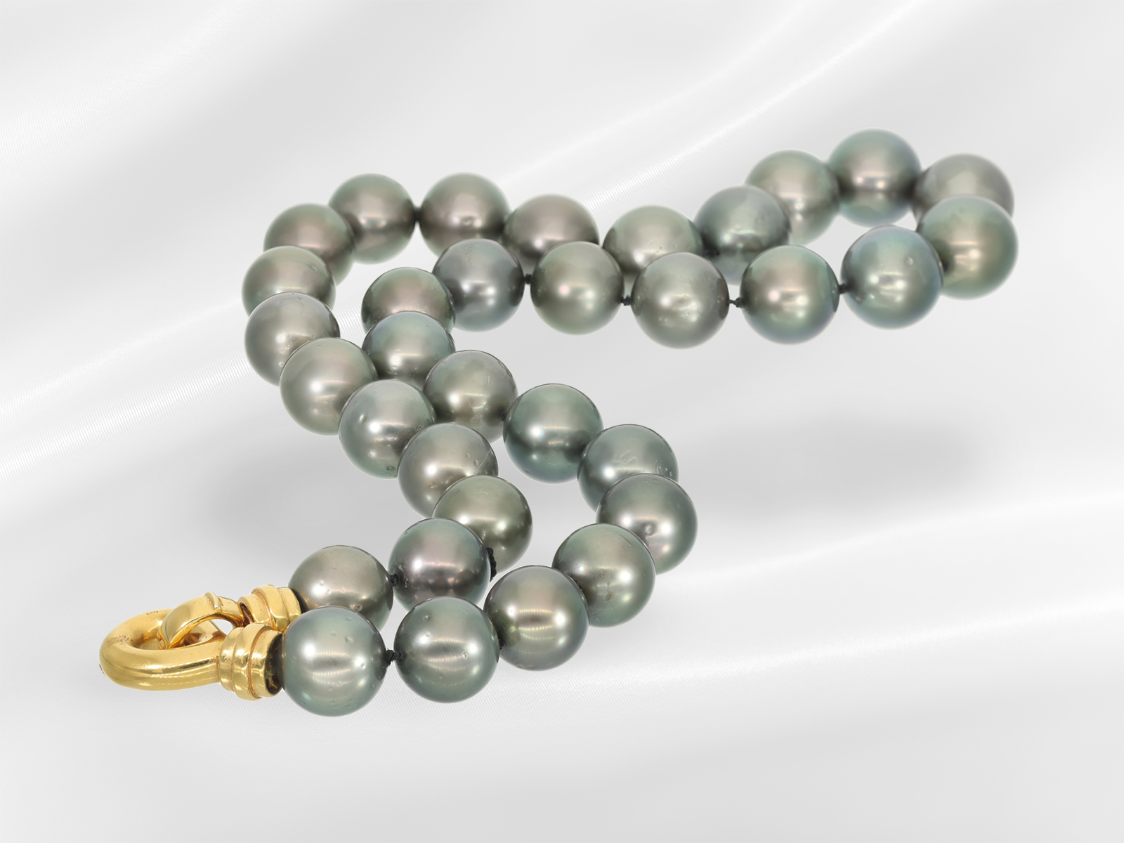 Necklace: formerly very expensive Tahitian pearl necklace 12-15mm!, original price approx. 13,000€,  - Image 6 of 6