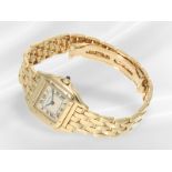 Wristwatch: luxurious Cartier ladies' watch in 18K gold "Panthère 22 x 28"