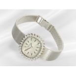 Wristwatch: white gold vintage ladies' watch with brilliant-cut diamonds, approx. 1.1ct