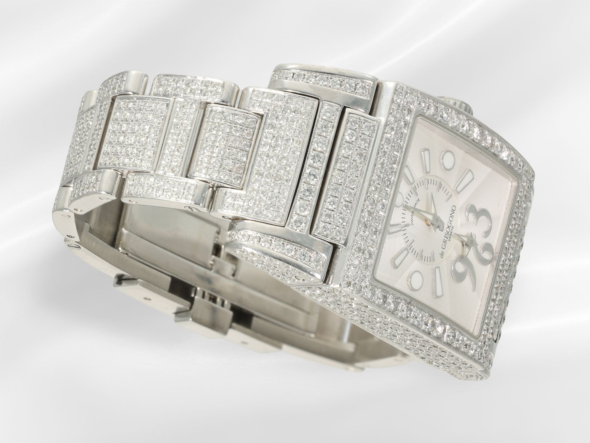 Armbanduhr: sehr hochwertige, luxuriöse Herrenuhr/Damenuhr, "Instrumentino by Grisogno Geneve" - Bild 8 aus 8