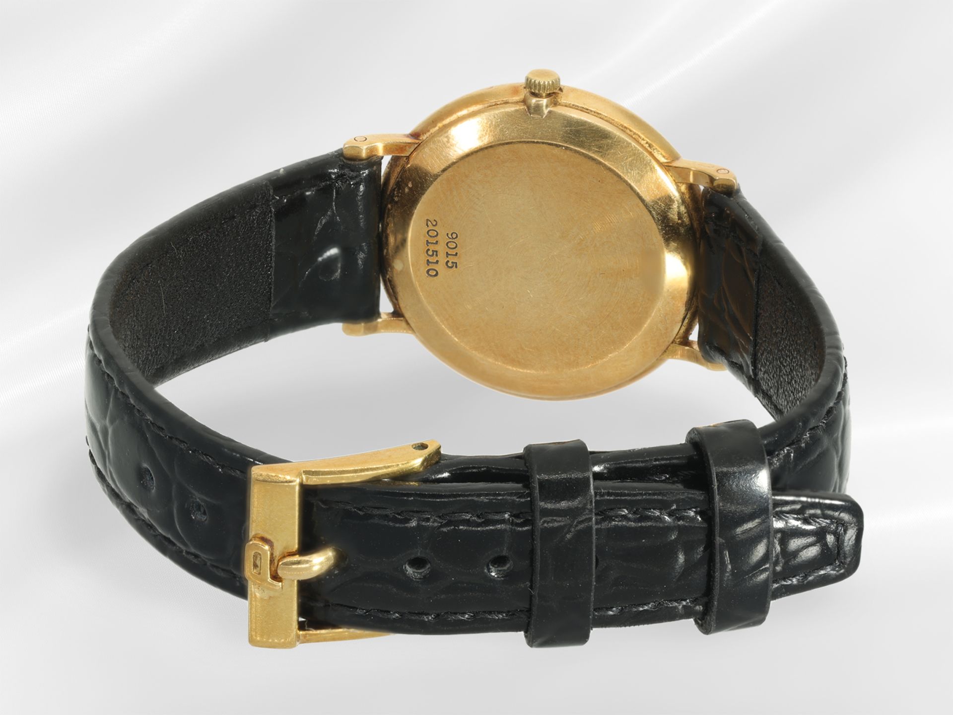 Armbanduhr: seltene vintage Piaget Damenuhr Ref.9015 mit Malachit- Zifferblatt, Originaletui - Bild 5 aus 5