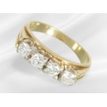 Ring: vintage brilliant-cut diamond/yellow gold ring, approx. 0.68ct