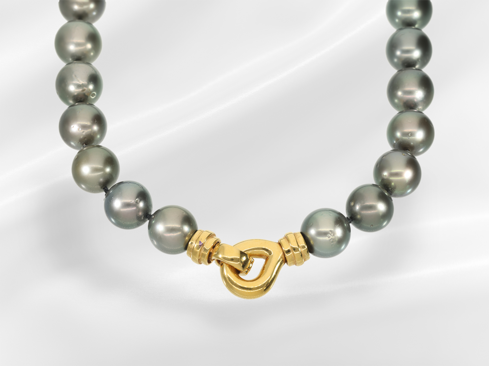 Necklace: formerly very expensive Tahitian pearl necklace 12-15mm!, original price approx. 13,000€,  - Image 3 of 6