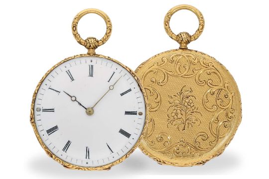 Taschenuhr: prächtige, seltene Damen- Lepine, Breguet-Schüler Charles Oudin Paris um 1820 - Bild 1 aus 6