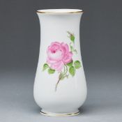 Vase Rote Rose. Meissen 1980.