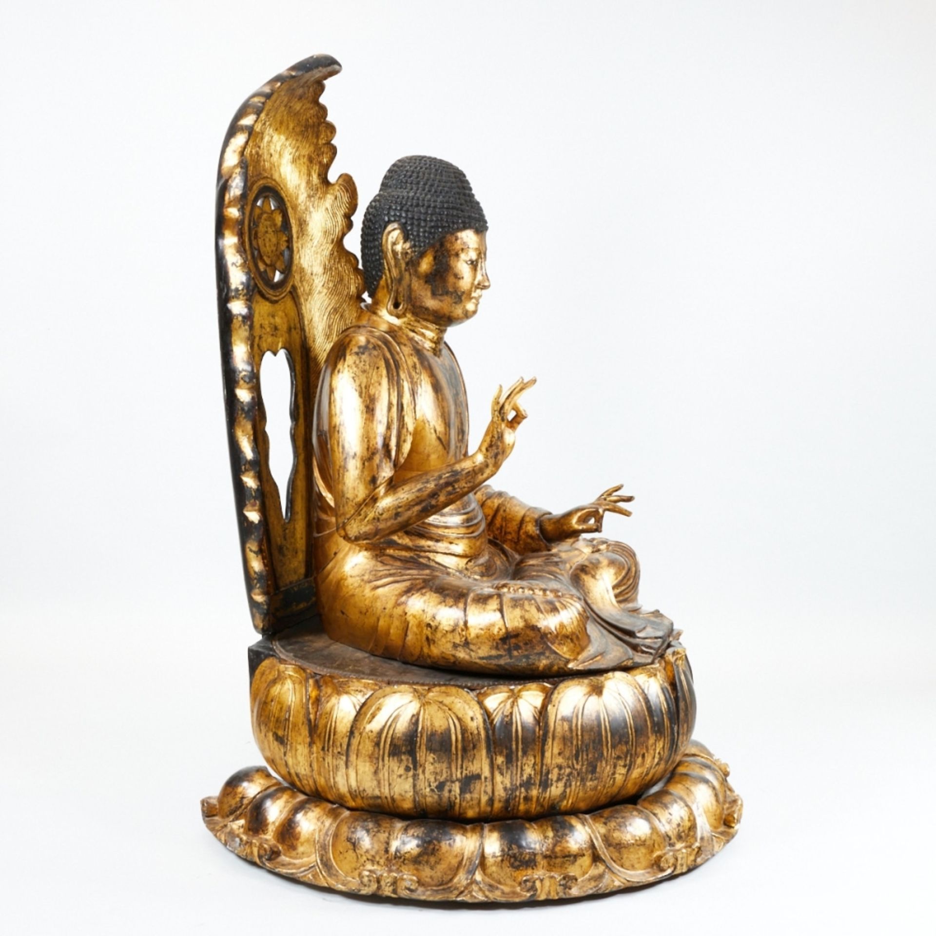 Seltene große Buddha Figur - Bild 2 aus 3