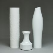 3 unterschiedliche Vasen. Rosenthal AG, Selb nach 1961.