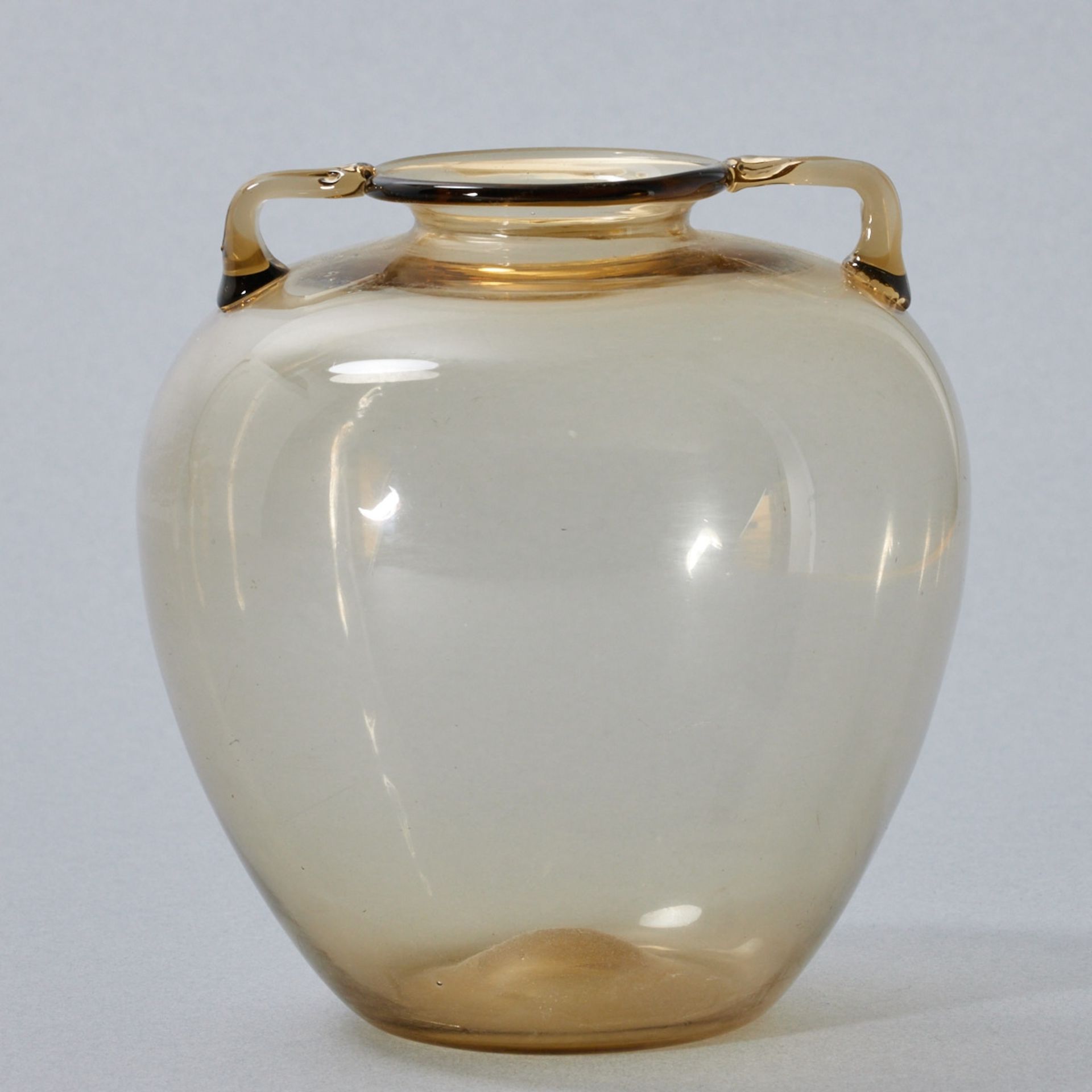 Vase mit eckigen Henkeln Soffiato - Venini & C., Murano 1925-1965/66 - Bild 2 aus 5