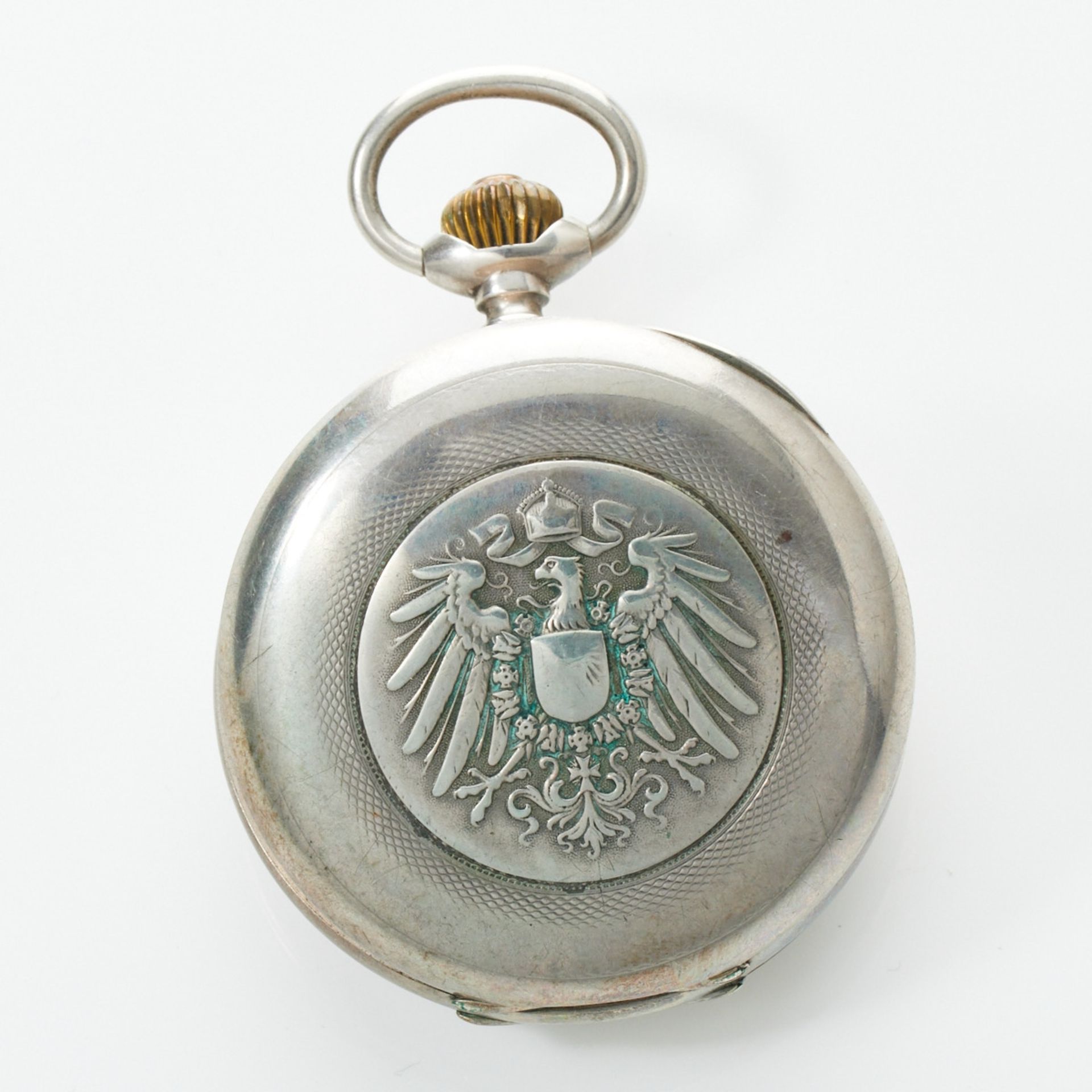 Omega - Savonette in Silber mit Kaiser Wilhelm II. im Profil - Bild 4 aus 4