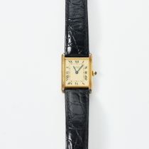 Cartier - Armbanduhr mit Lederband