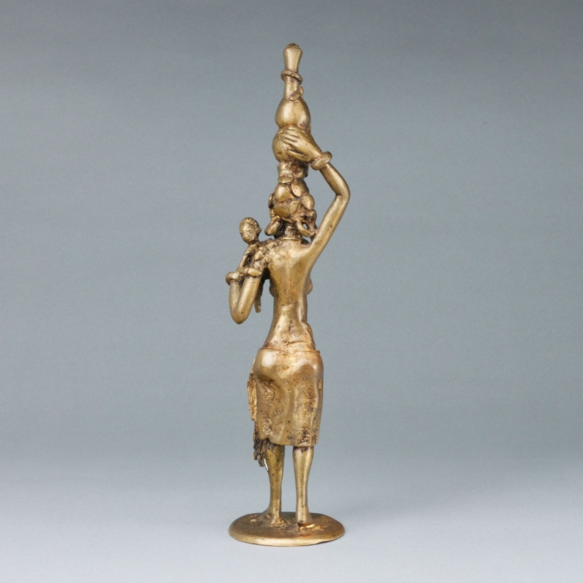 Afrikanische Bronze - Mutter m. Kind - Bild 3 aus 3
