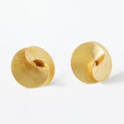 Paar NIESSING - Ohrringe in Gelbgold in Form einer Rose