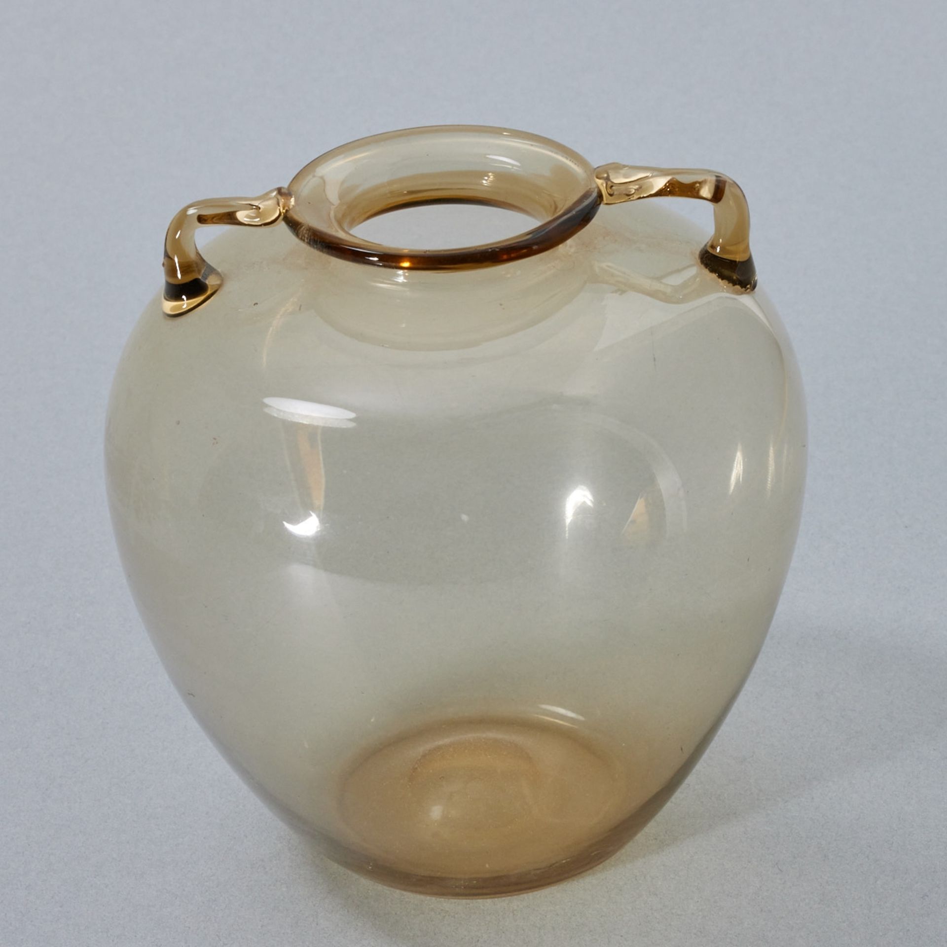 Vase mit eckigen Henkeln Soffiato - Venini & C., Murano 1925-1965/66 - Bild 3 aus 5