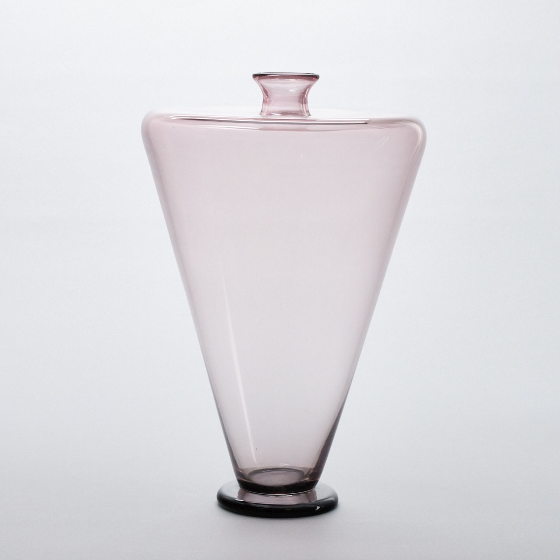 Vase mit Deckel. Vetreria Effe Due, Murano. - Bild 4 aus 5