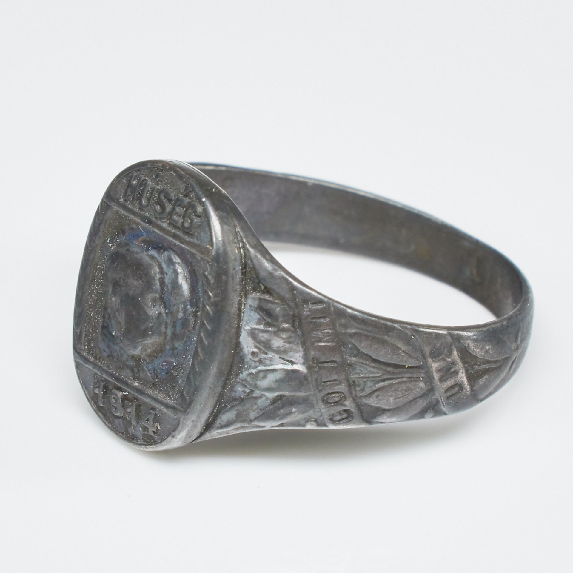 Patriotischer Ring - Doppelporträt Kaiser Franz Josef I. von Österreich-Ungarn und Kaiser Wilhelm II - Bild 2 aus 3