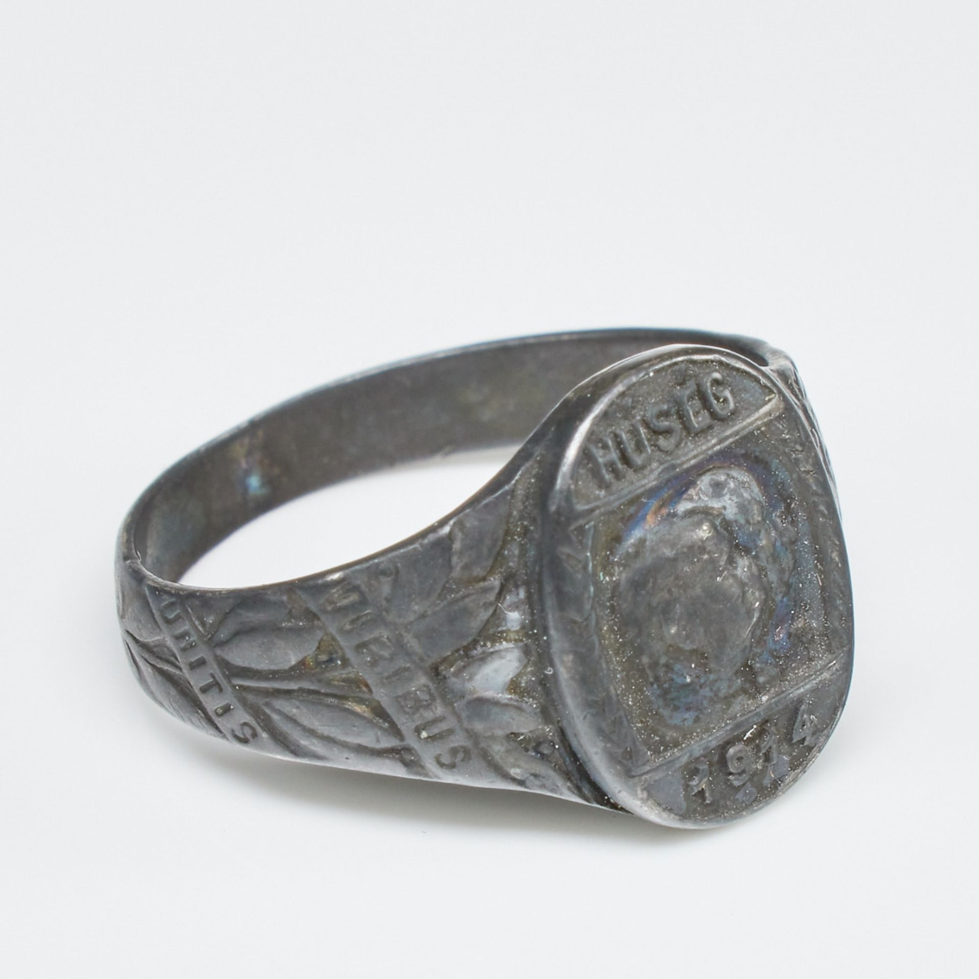 Patriotischer Ring - Doppelporträt Kaiser Franz Josef I. von Österreich-Ungarn und Kaiser Wilhelm II - Bild 3 aus 3