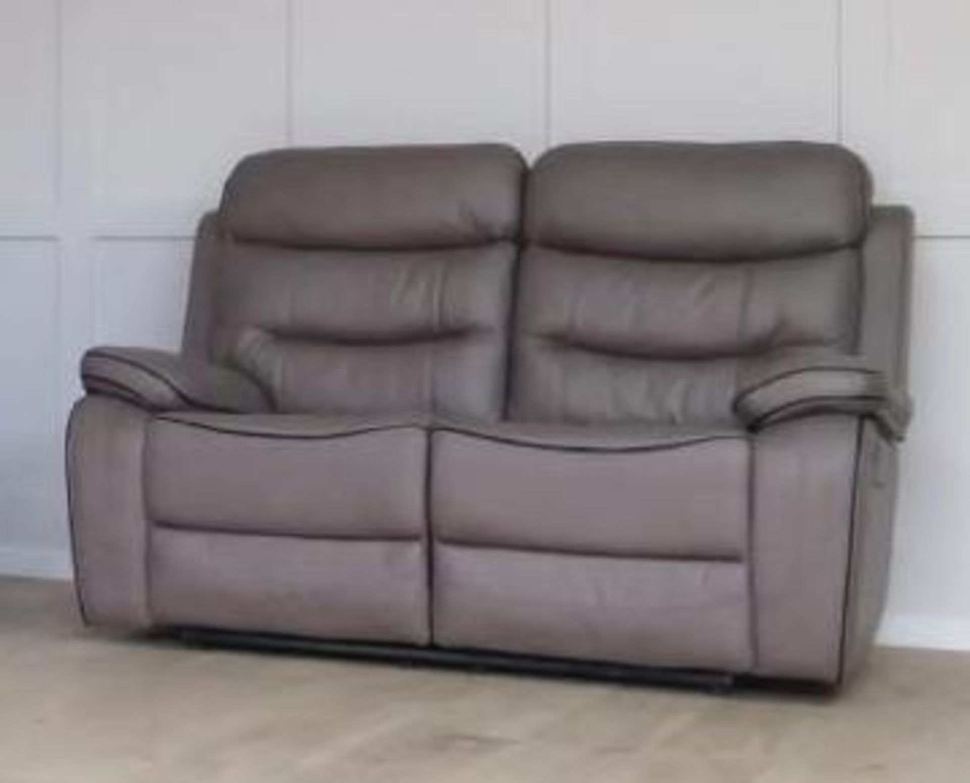 BRAND NEW & BOXED Llanharan 3 + 2 seater manual reclining suite in Grey fabric - Image 2 of 2