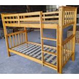 *BRAND NEW & BOXED* 2 sleeper Wooden bunk bed in honey complete with 2 x pocket sprung mattresses.