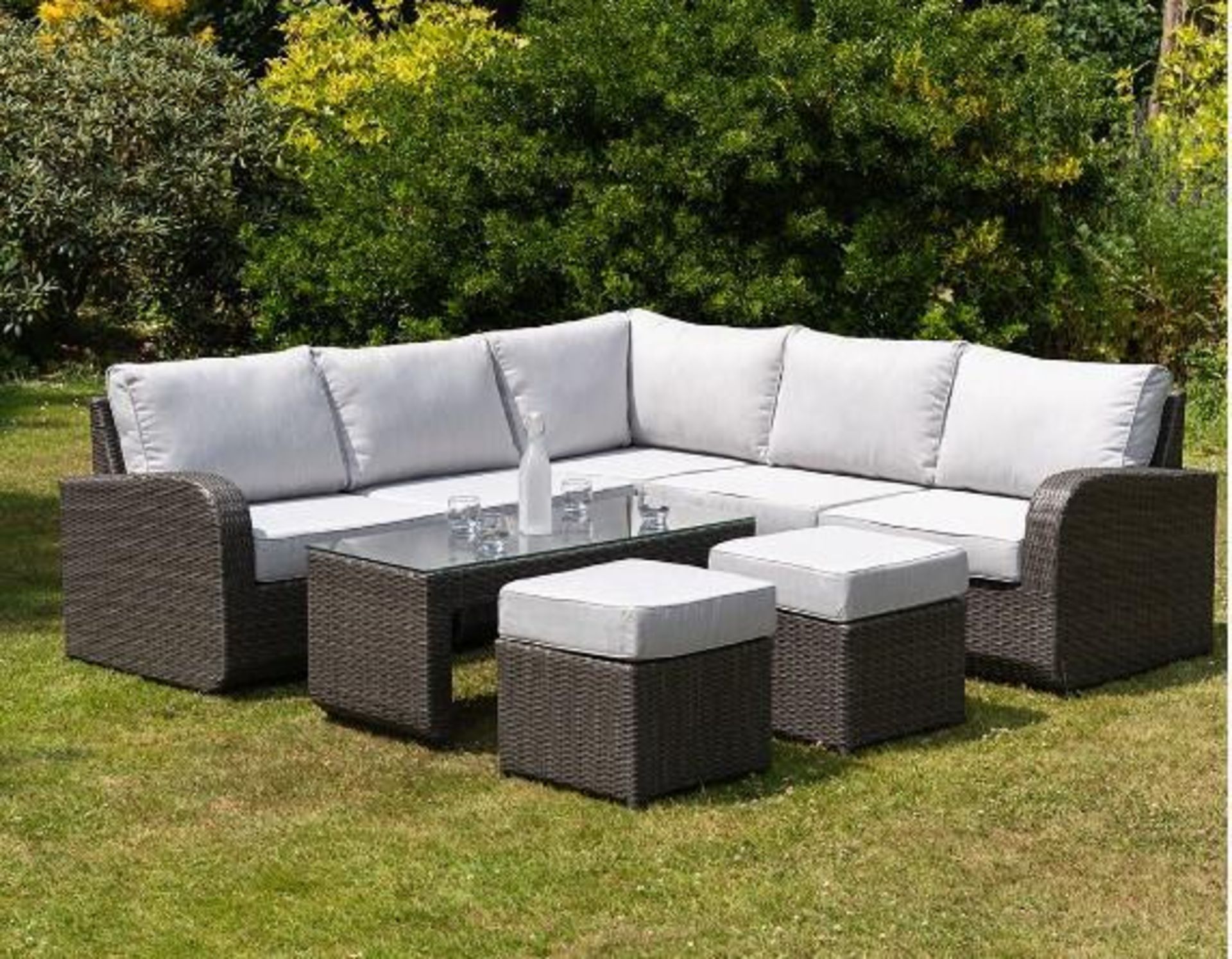 *BRAND NEW* 8 Seater Corner Group With Coffee Table in Grey. RRP£1,599 - Bild 14 aus 14