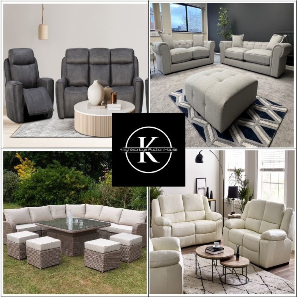 Brand New & Boxed High Quality Furniture From UK Retailer. Over 800 Lots Including Sofas, Beds, Chairs, Luxury Outdoor Furniture