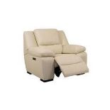 Brand new and boxed SCS Fallon 1 seater electric reclining armchair in Cream.