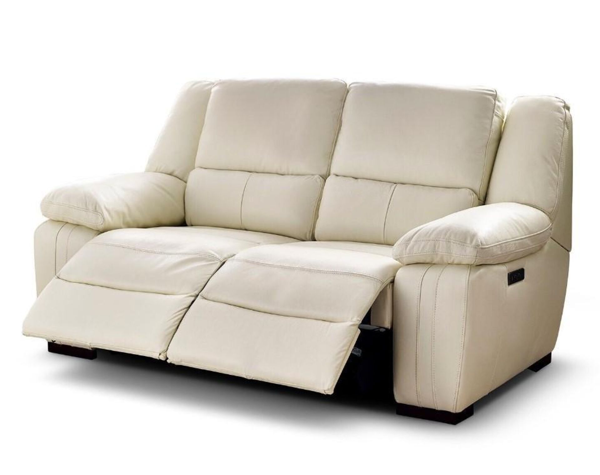 Brand new and boxed SCS Fallon 3 + 2 seater electric reclining sofa in Cream. - Bild 3 aus 7