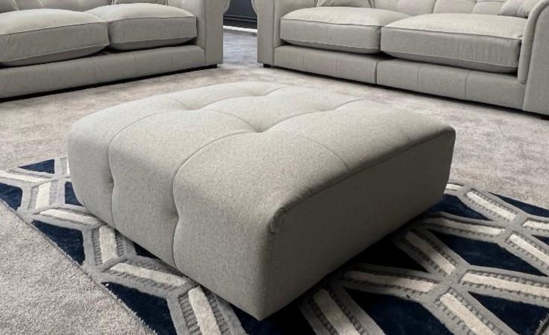 BRAND NEW & BOXED Express footstool in fabric