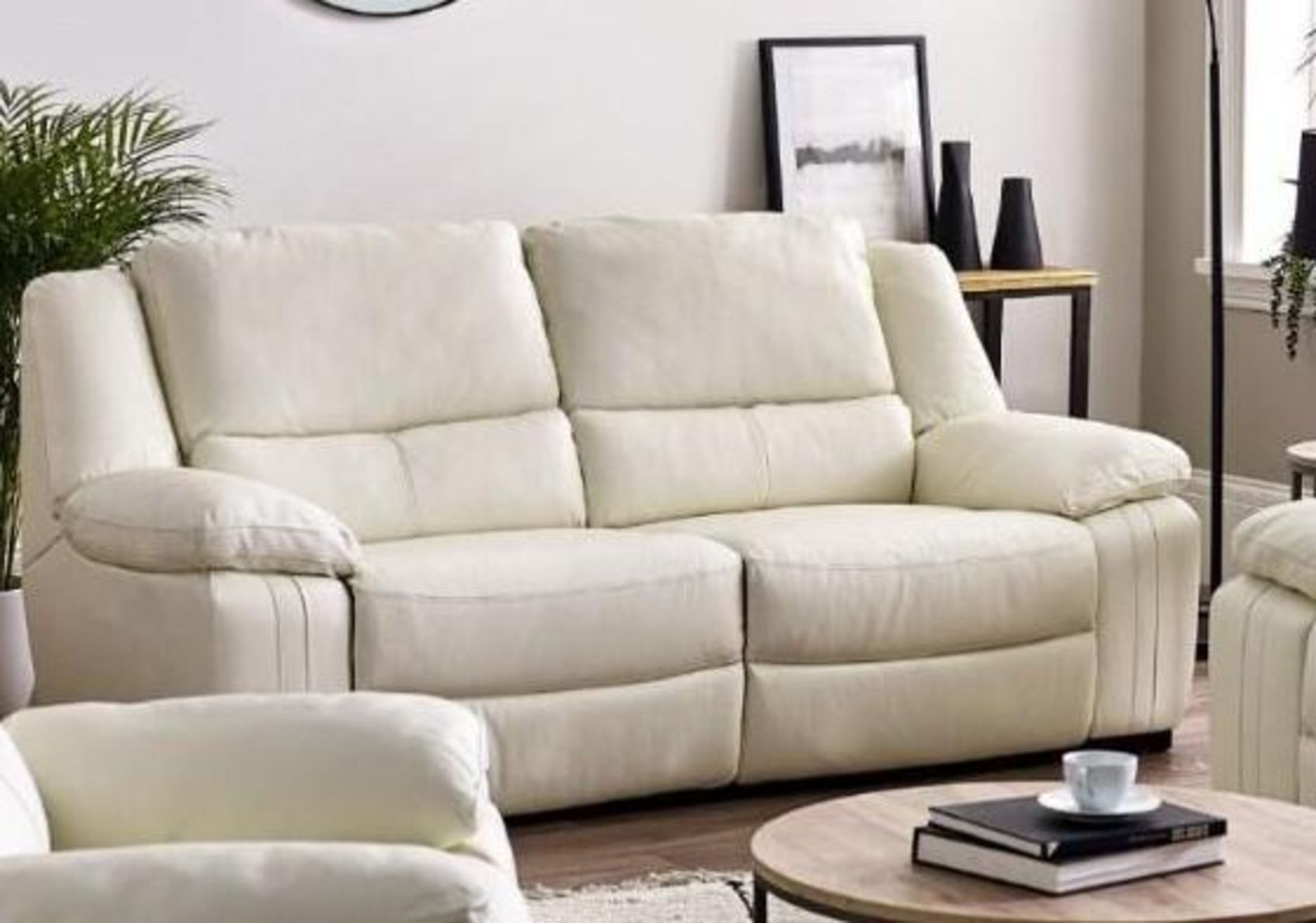 Brand new and boxed SCS Fallon 3 seater static sofa in Cream.
