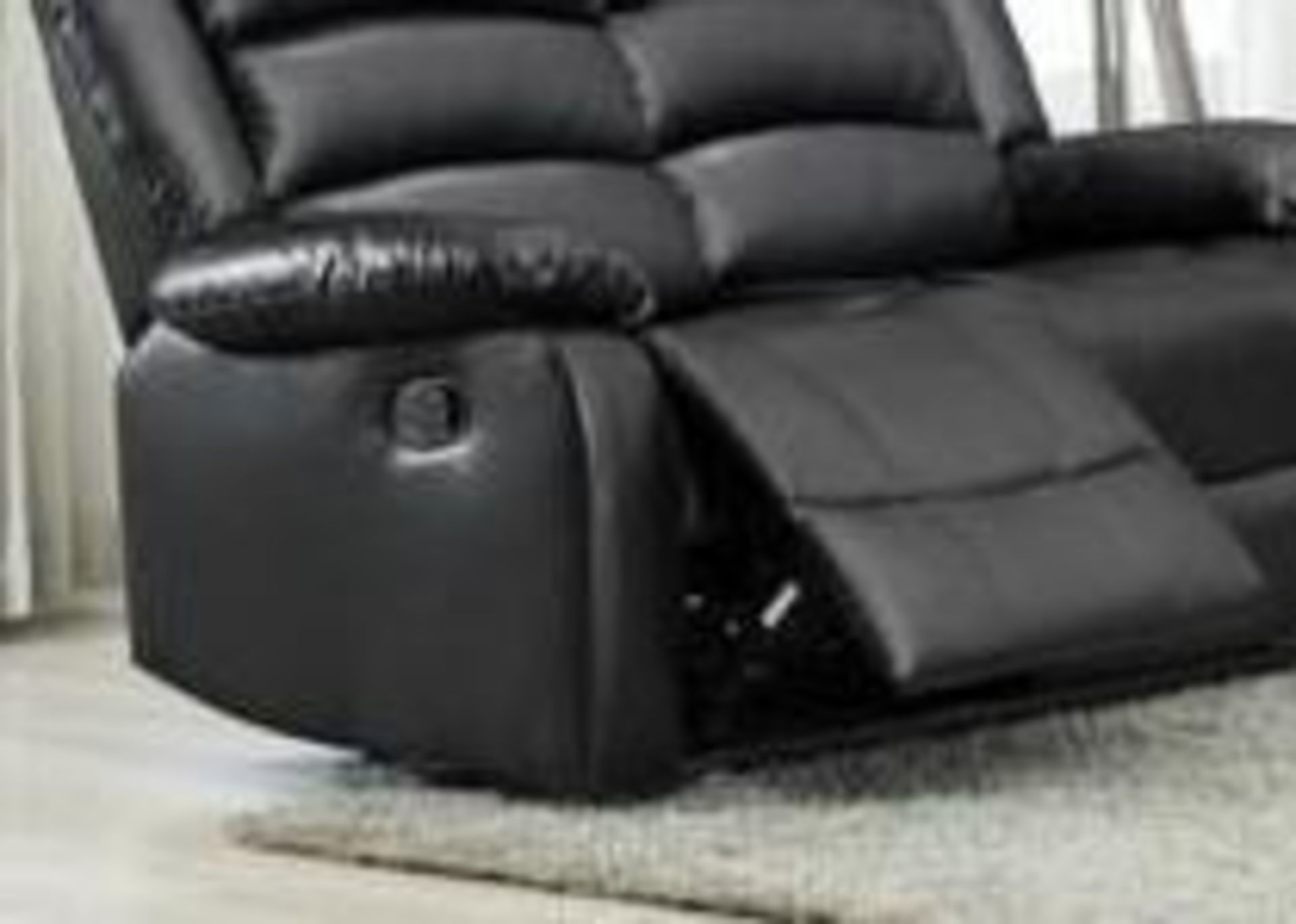 BRAND NEW & BOXED Malaga leather 2 seater manual recliner suite. RRP:£749 - Image 2 of 2