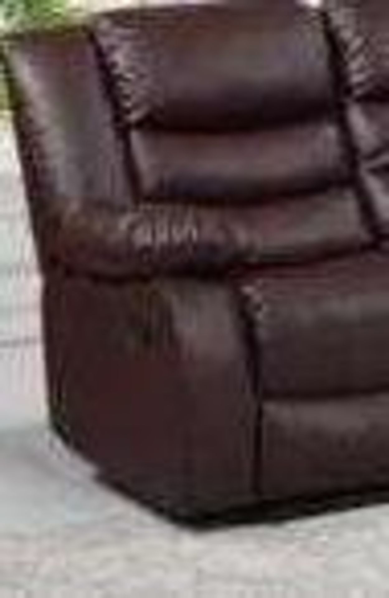 BRAND NEW & BOXED Malaga leather 3 seater manual recliner sofa. RRP: £949 - Image 2 of 2