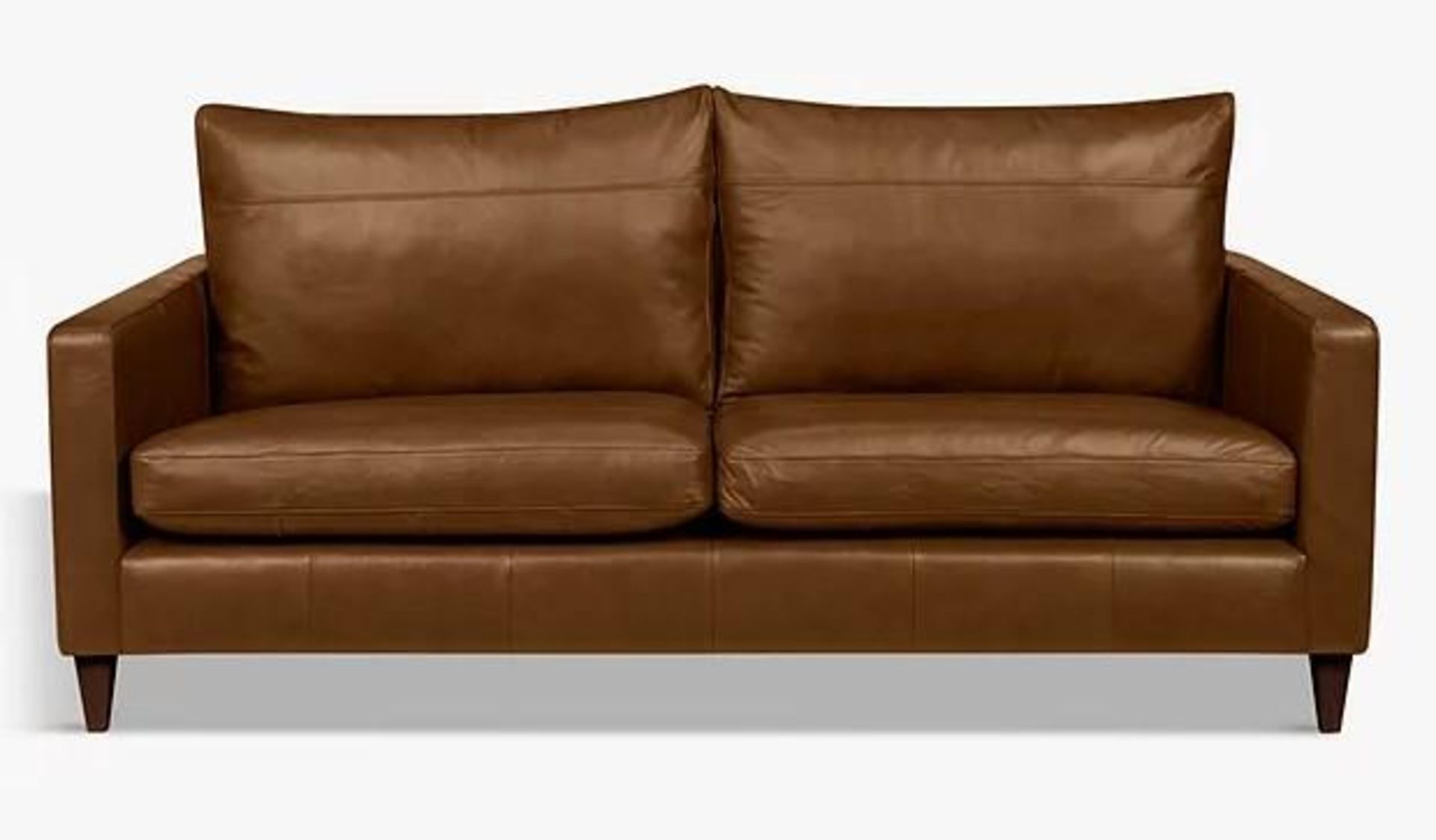 BRAND NEW John Lewis Bailey full leather 3 seater sofa in Tan. RRP: £1,699.00 - Image 2 of 4