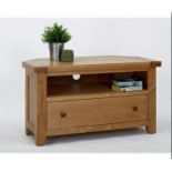 BRAND NEW & BOXED Devon oak corner tv unit