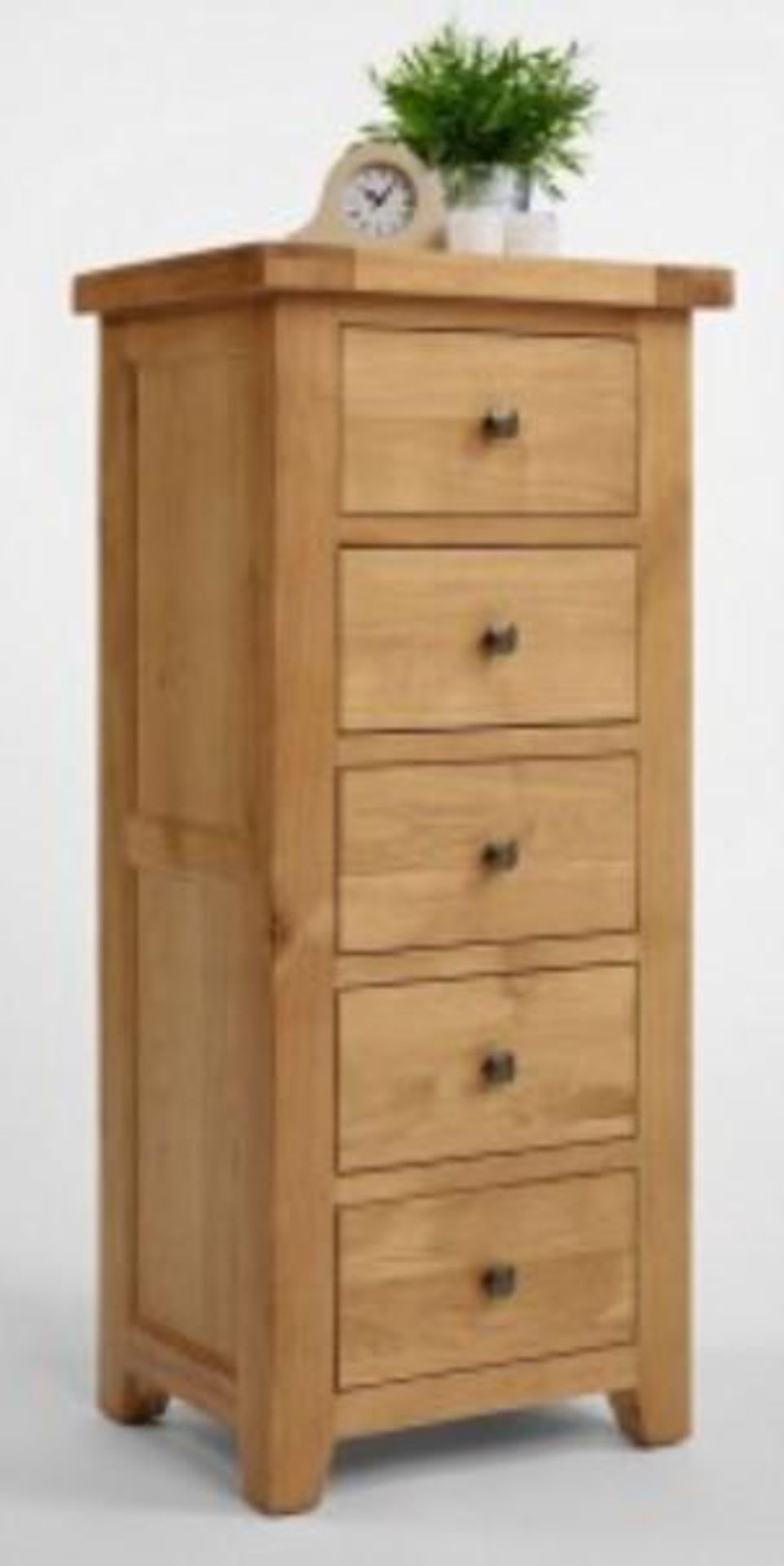 BRAND NEW & BOXED Devon oak 5 drawer chest