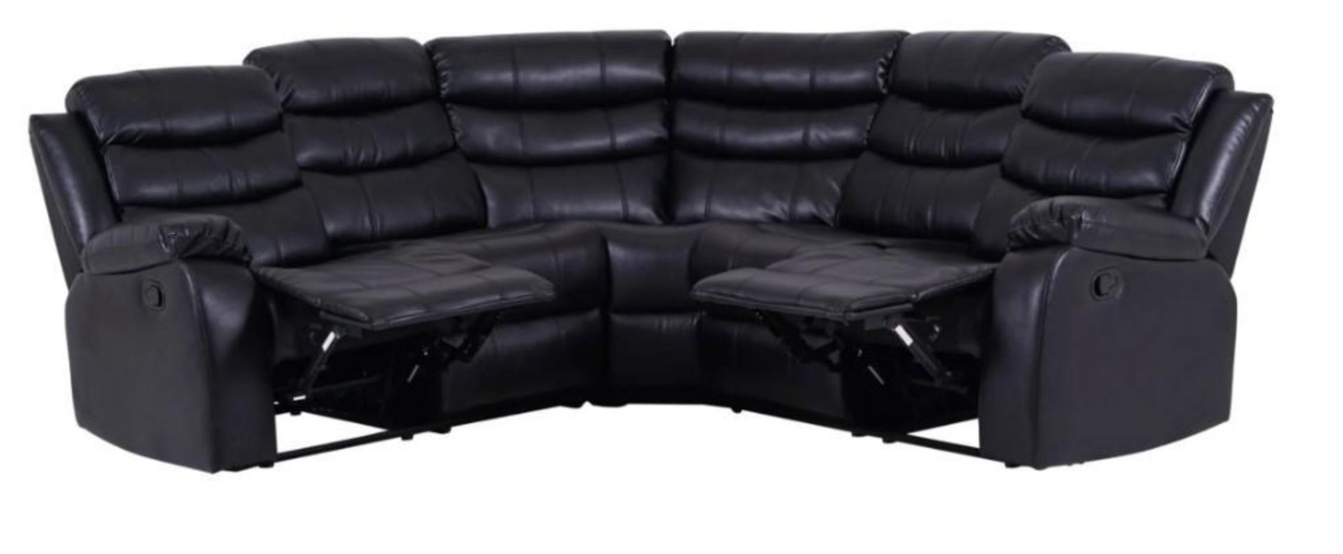 BRAND NEW & BOXED Malaga manual reclining leather corner sofa. RRP: £1,899 - Bild 5 aus 8