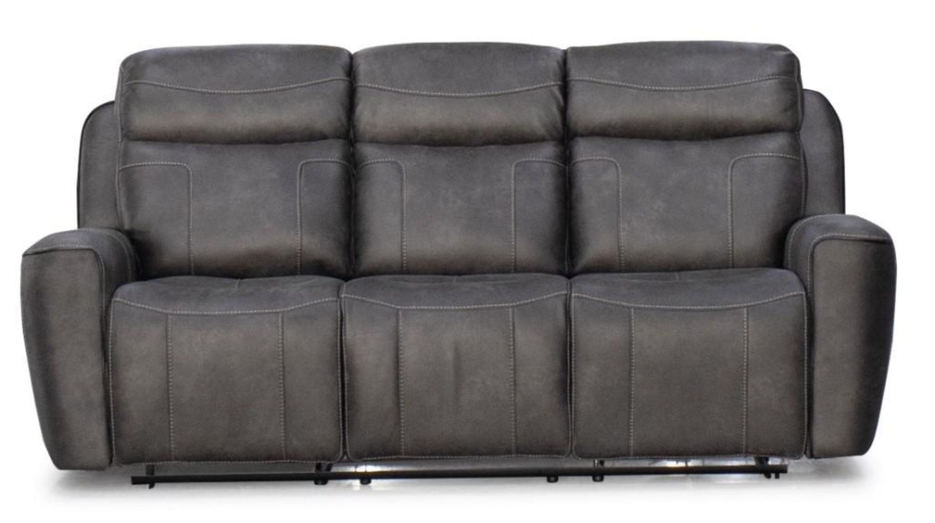 Brand new & Boxed Luxor 3 seater Electric reclining fabric sofa - Image 2 of 3