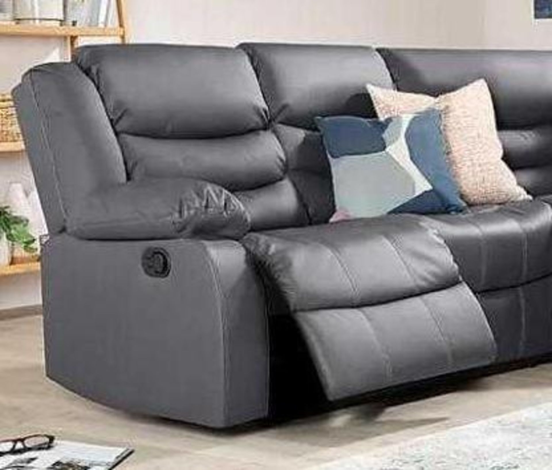 BRAND NEW & BOXED Malaga leather corner sofa. RRP: £1,899 - Bild 2 aus 2