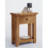BRAND NEW & BOXED Devon oak small console table