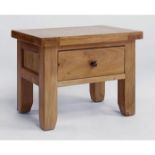 BRAND NEW & BOXED Devon oak side table with drawer