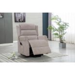 BRAND NEW & BOXED Malaga electric rise and recliner chair in Natural.