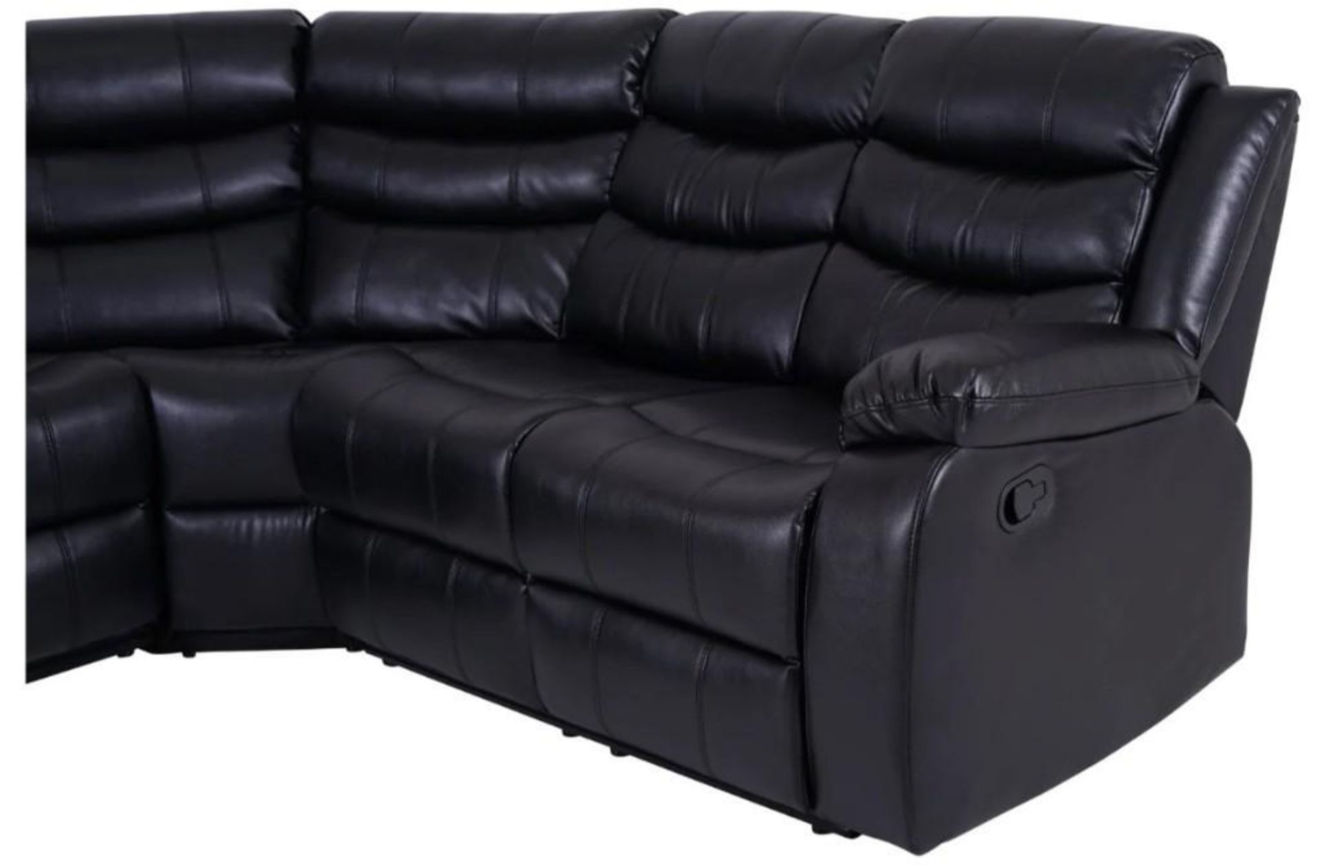 BRAND NEW & BOXED Malaga manual reclining leather corner sofa. RRP: £1,899 - Bild 8 aus 8