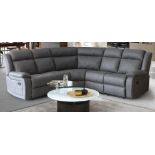 BRAND NEW & BOXED Roma manual recliner corner group in Grey.