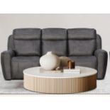 Brand new & Boxed Luxor 3 seater Electric reclining fabric sofa