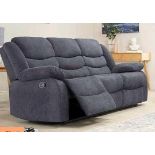 BRAND NEW & BOXED Malaga 3 seater manual reclining sofa in elephant Grey.