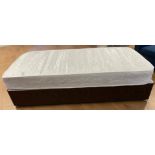 Brand New Trade Lot 5 X 3ft bed base in a light brown chenille with 800 pocket sprung Mattress.