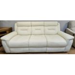 *BRAND NEW* Milan 3 seather leather electric recliner with usb charging ports suite in Ivory.