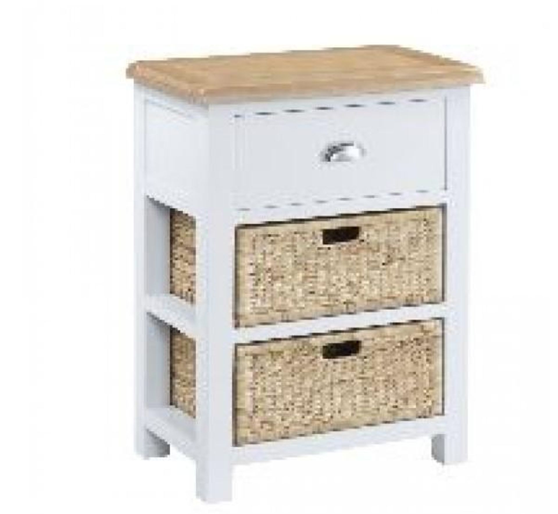 BRAND NEW & BOXED clevedon small console 1 drawer 2 basket