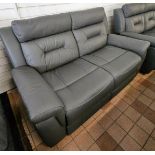 *BRAND NEW* Milan Leather Electric Recliner Collection 2 + 2 in Grey.