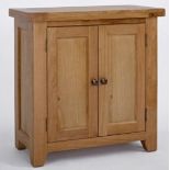 BRAND NEW & BOXED Devon oak small cabinet 2 doors
