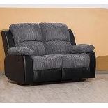 BRAND NEW & BOXED California 2 seater manual recliner suite in grey.